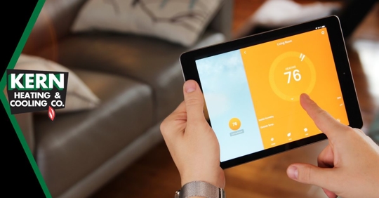 Adjusting temperature.