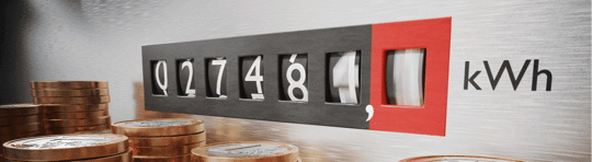 An electrometer measuring power consumption.