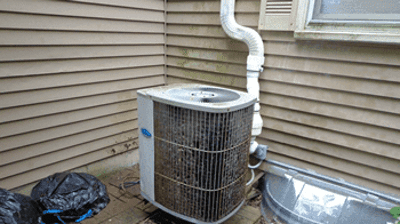 Before air conditioning unit installation Photo